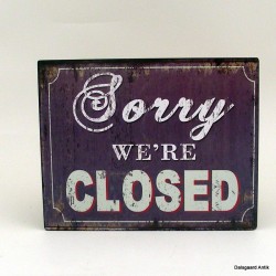 Sorry we´re closed