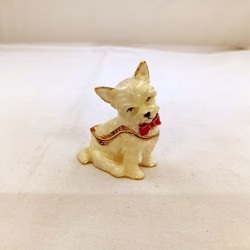 Hund med sløjfe